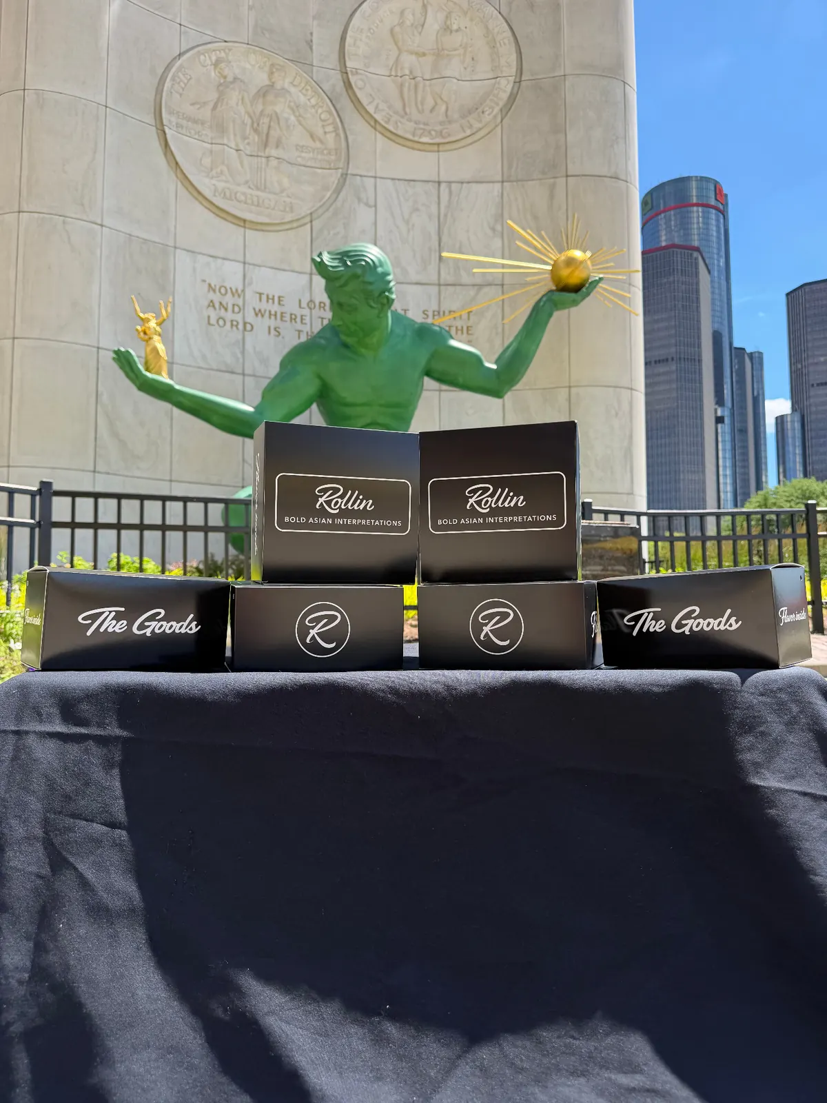 Rollin Boxes at Spirit of Detroit